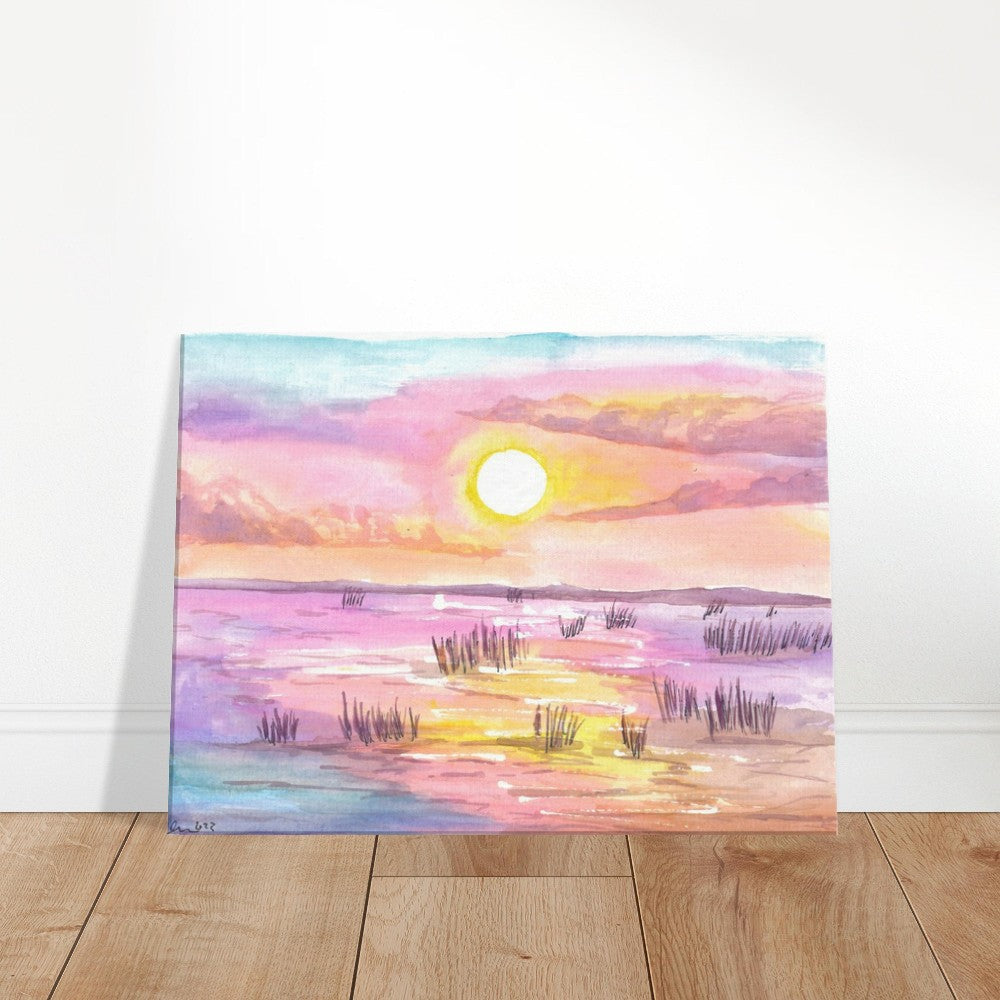 Sunset over the Everglades in Florida USA - Limited Edition Fine Art Print - Original Painting available