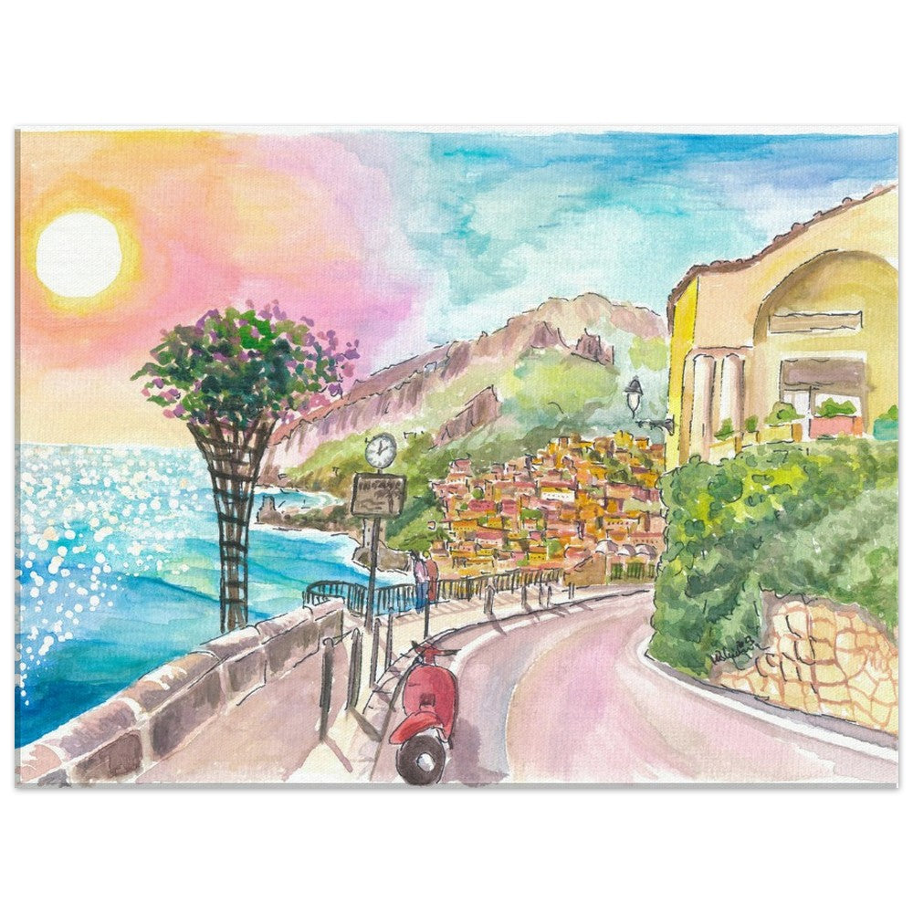 Positano on the Amalfi Coast A Dream Ready for your Discoveries - Limited Edition Fine Art Print - Original Painting available