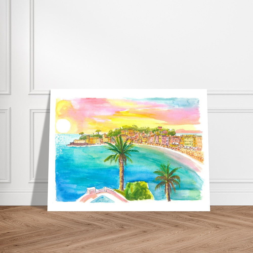 Unique Sestri Levante Peninsula in Romantic Bay of Silence - Limited Edition Fine Art Print -