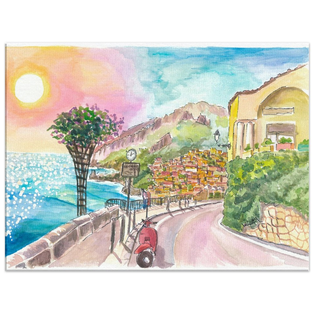 Positano on the Amalfi Coast A Dream Ready for your Discoveries - Limited Edition Fine Art Print - Original Painting available