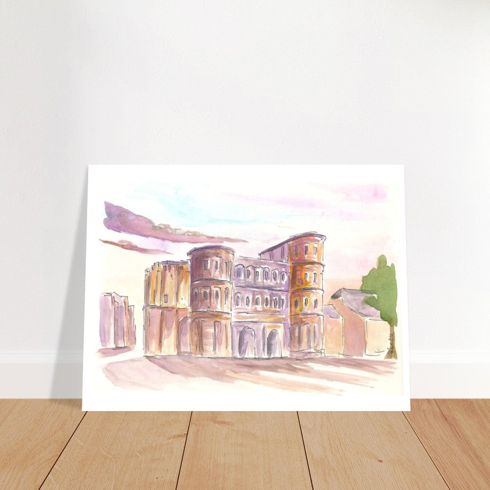 Historic Roman Porta Nigra in Trier Germany - Limited Edition Fine Art Print