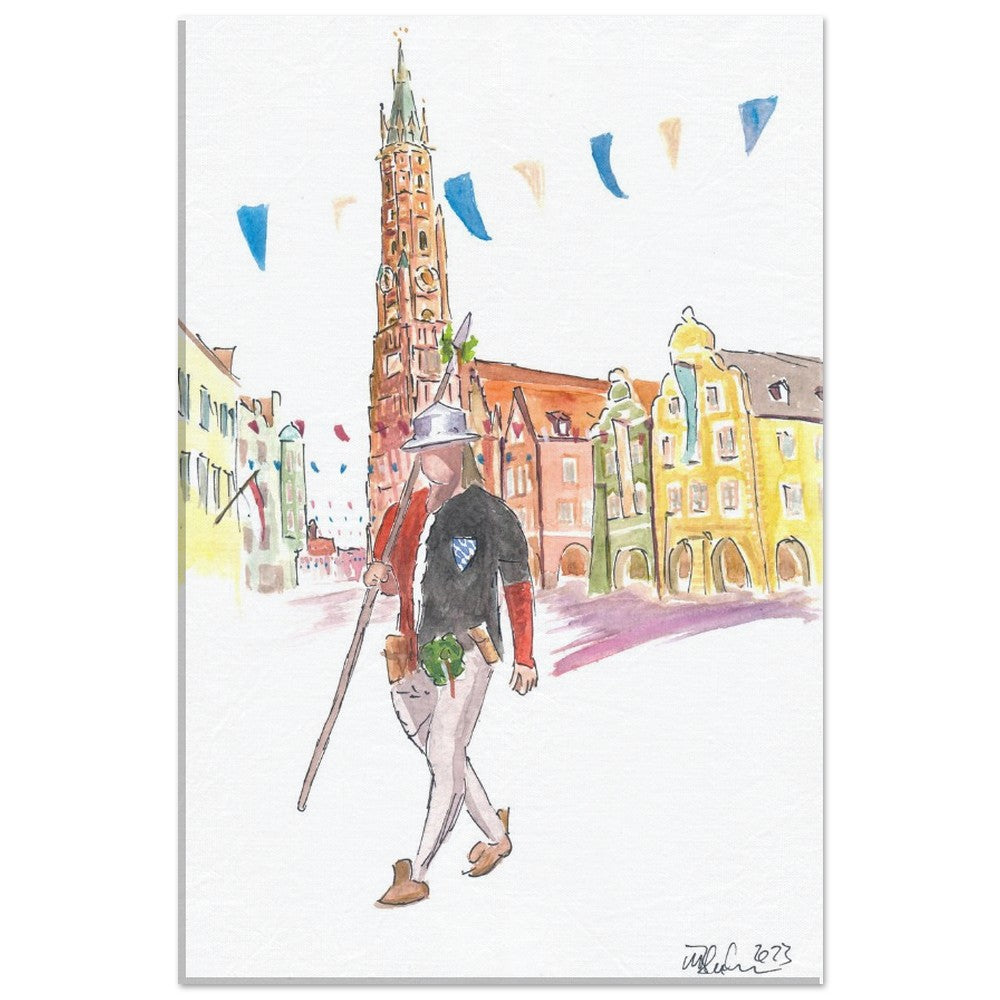 Duke guard on the way back from Landshut Old Town Wedding Procession - Limited Edition Fine Art Print -