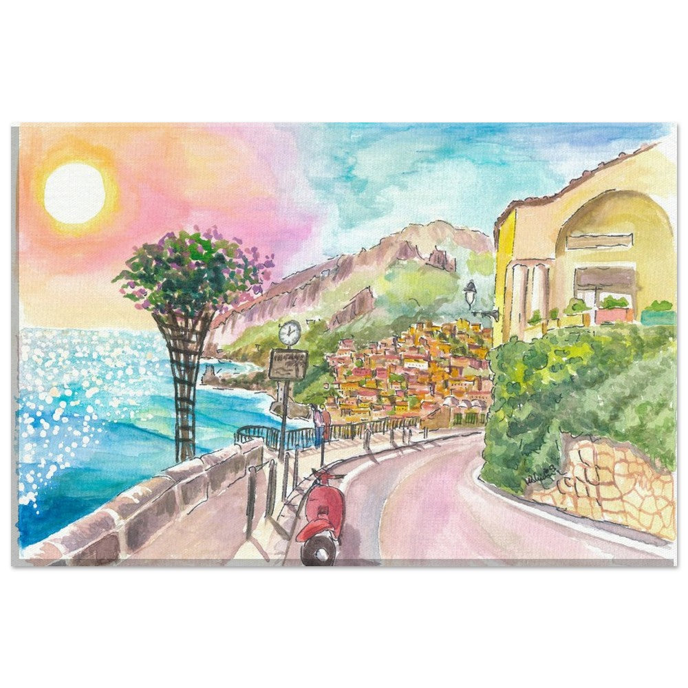 Positano on the Amalfi Coast A Dream Ready for your Discoveries - Limited Edition Fine Art Print - Original Painting available