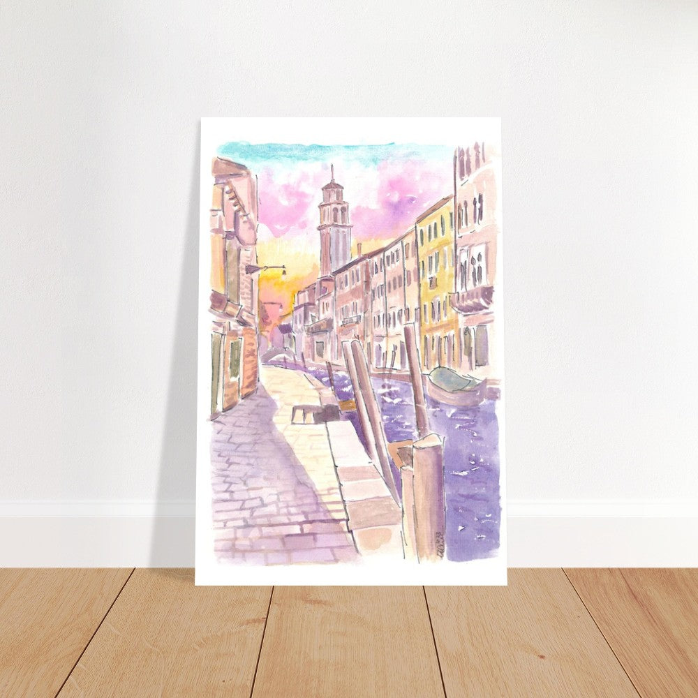 Santa Maria dei Carmini Fondamenta Rio S Barnaba - Limited Edition Fine Art Print - Original Painting available