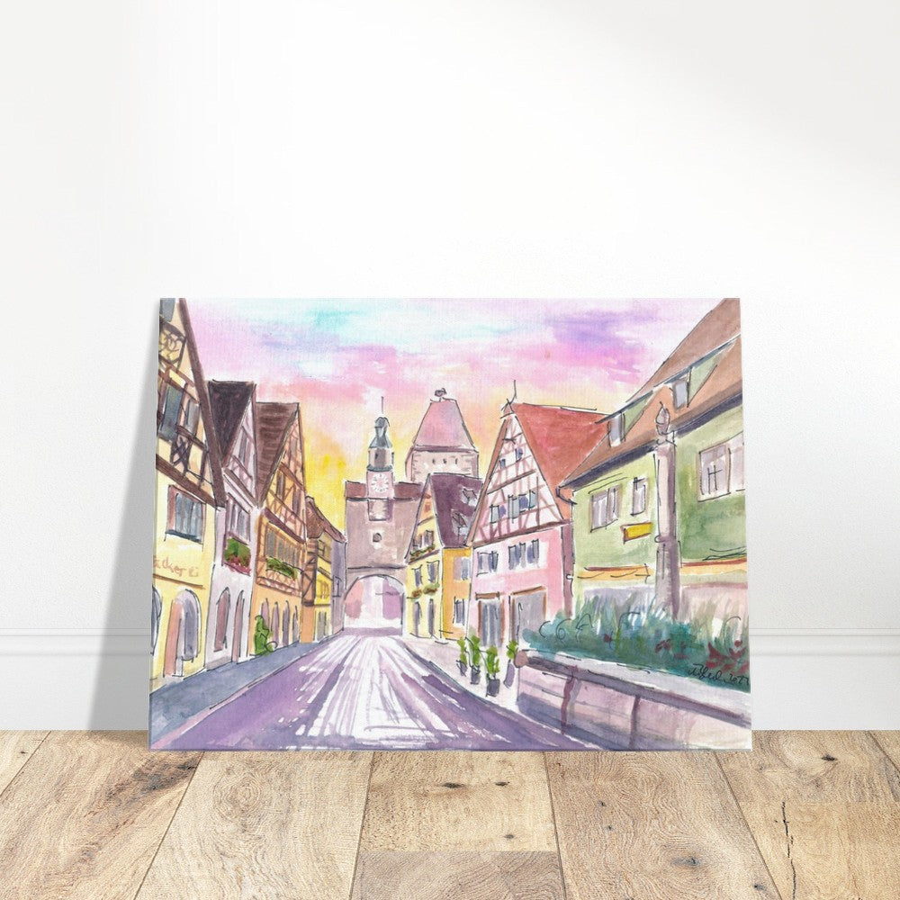 Rothenburg Tauber Medieval Feelings with Markusturm and Rödergasse - Limited Edition Fine Art Print -