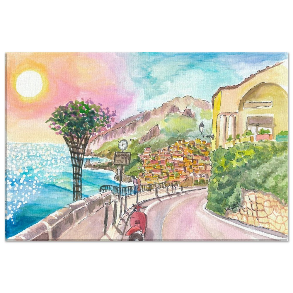 Positano on the Amalfi Coast A Dream Ready for your Discoveries - Limited Edition Fine Art Print - Original Painting available