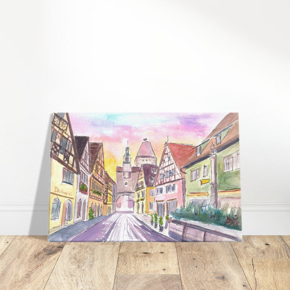 Rothenburg Tauber Medieval Feelings with Markusturm and Rödergasse - Limited Edition Fine Art Print -