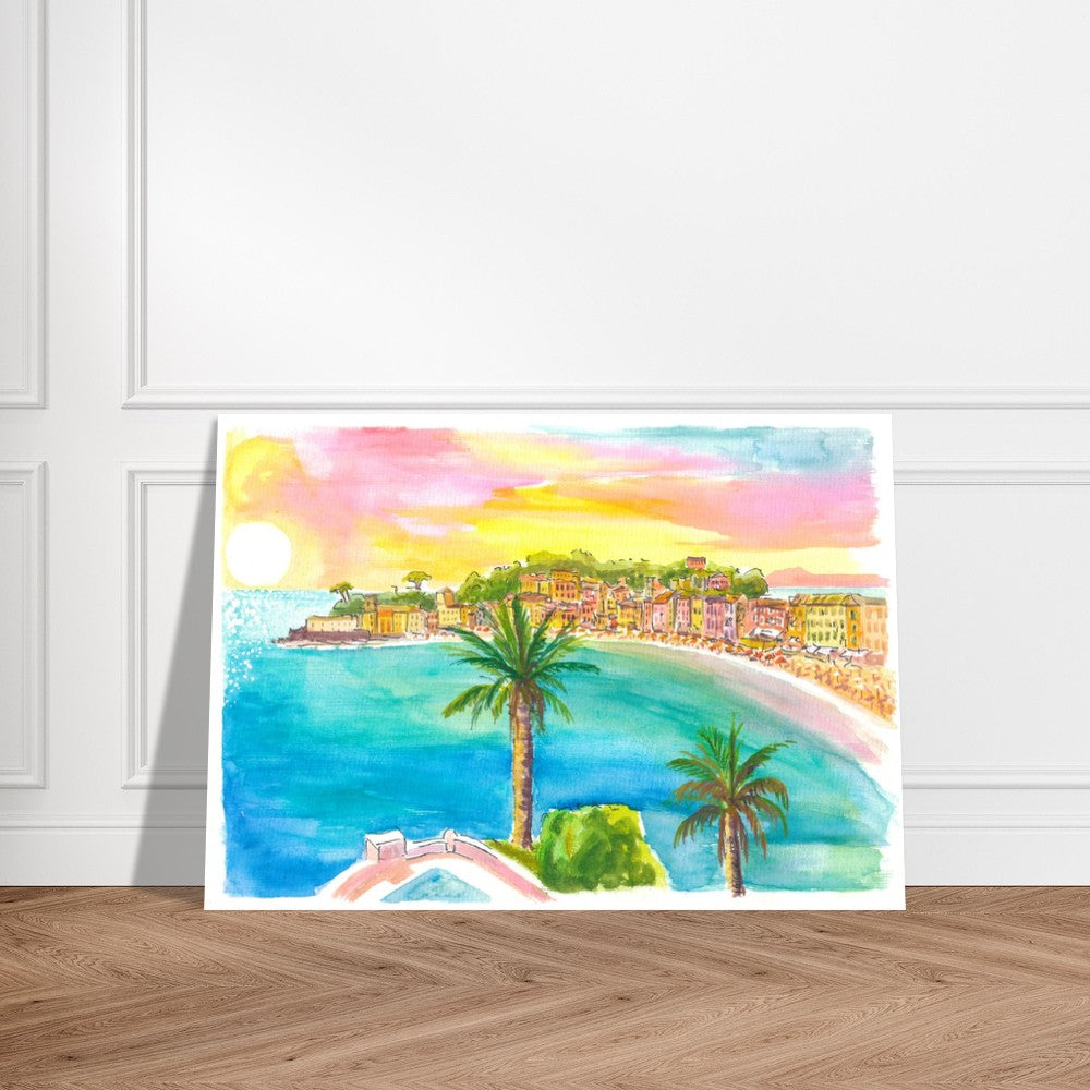 Unique Sestri Levante Peninsula in Romantic Bay of Silence - Limited Edition Fine Art Print -