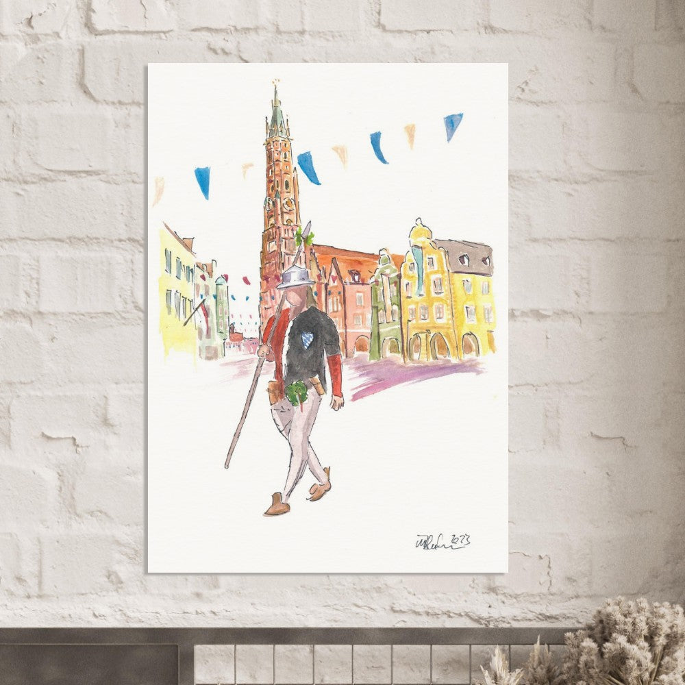 Duke guard on the way back from Landshut Old Town Wedding Procession - Limited Edition Fine Art Print -