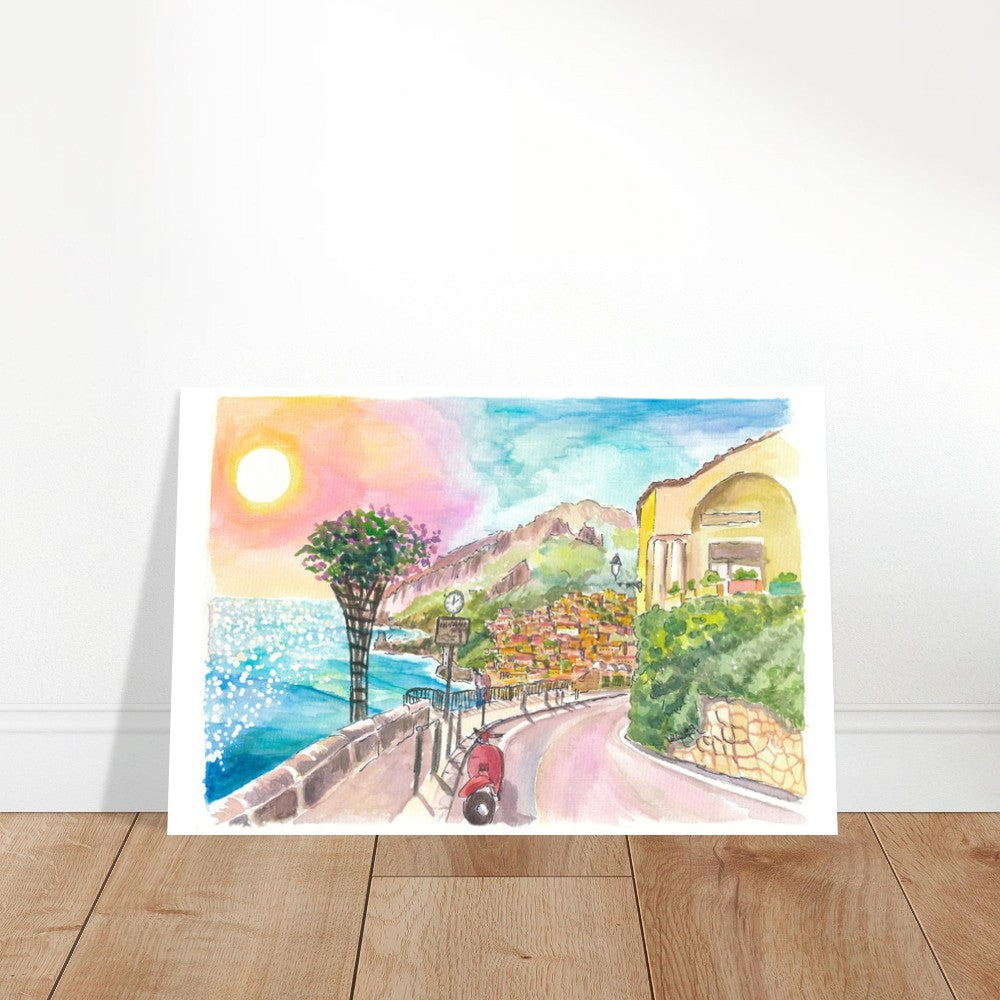 Positano on the Amalfi Coast A Dream Ready for your Discoveries - Limited Edition Fine Art Print - Original Painting available