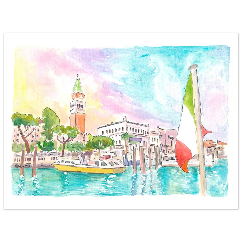 Gorgeous Vaporetto View of San Marco Venice Italy - Limited Edition Fine Art Print - Original Painting available