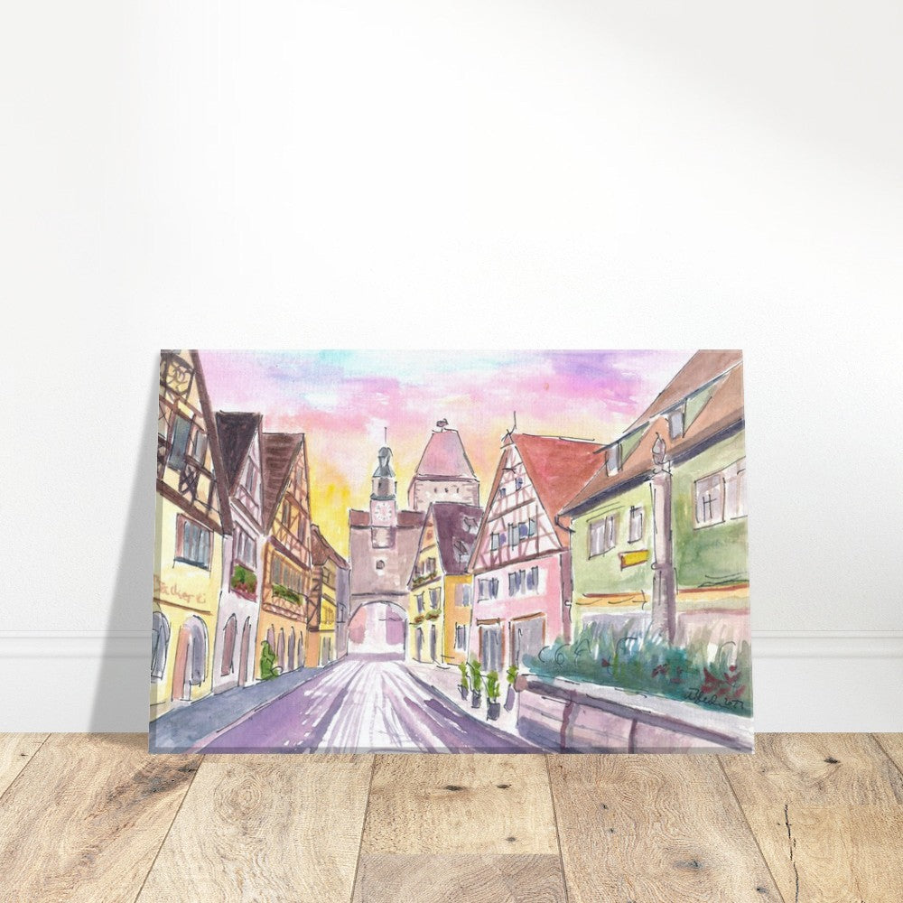 Rothenburg Tauber Medieval Feelings with Markusturm and Rödergasse - Limited Edition Fine Art Print -
