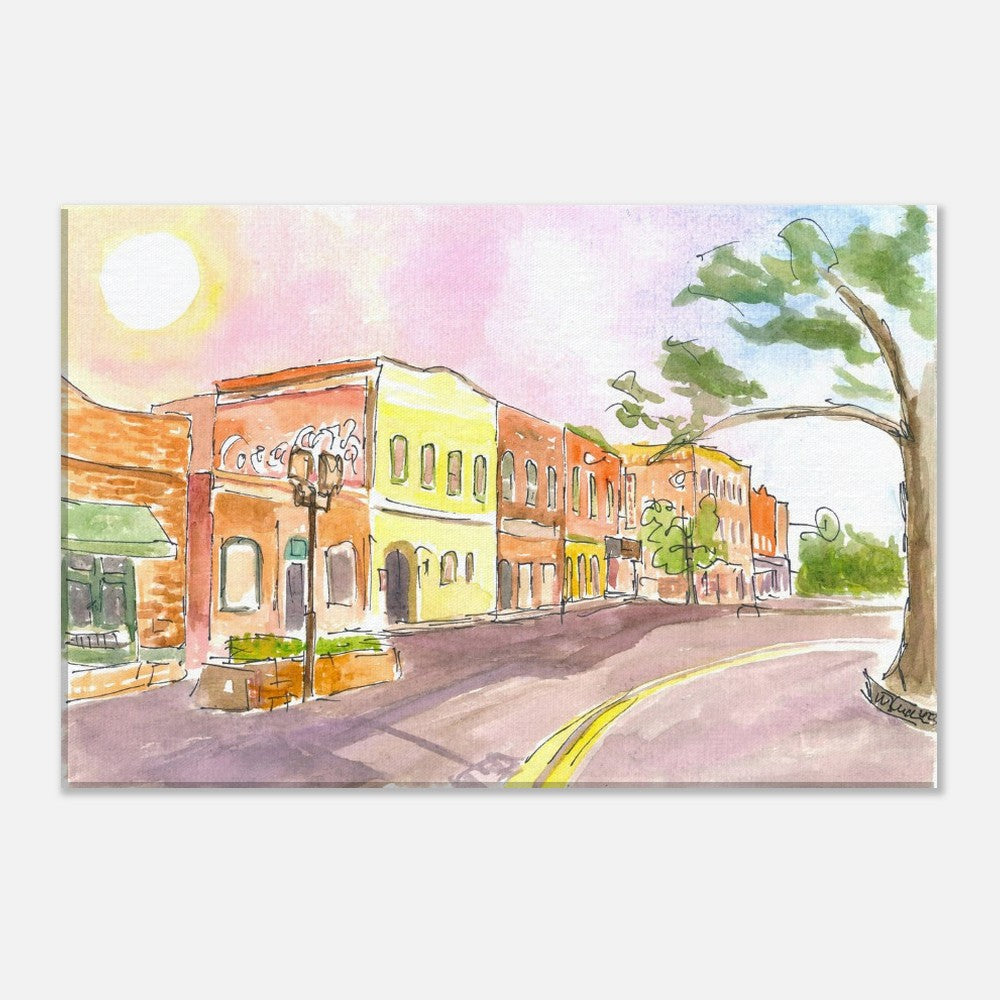 Fernandina Historic District on Lovely Amelia Island Florida - Limited Edition Fine Art Print - Original Painting available