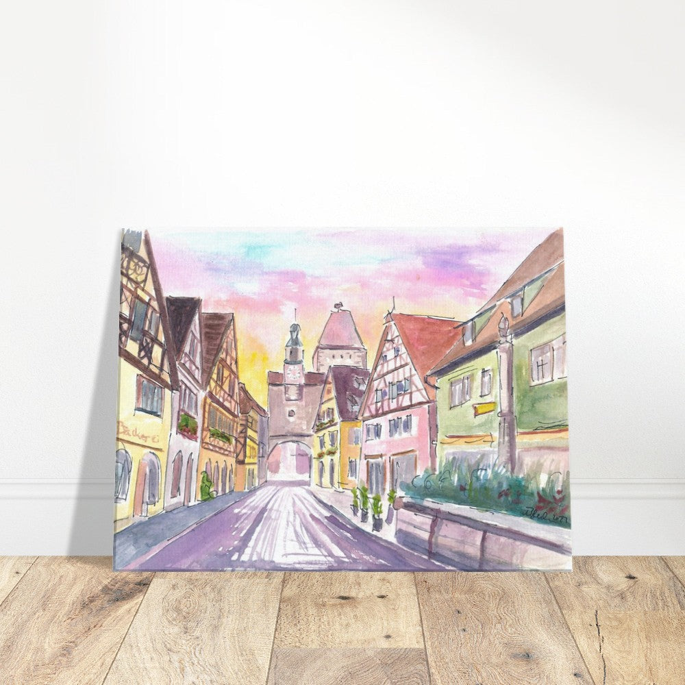 Rothenburg Tauber Medieval Feelings with Markusturm and Rödergasse - Limited Edition Fine Art Print -