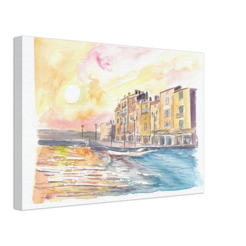 Saint Tropez Waterfront at the Port in French Riviera