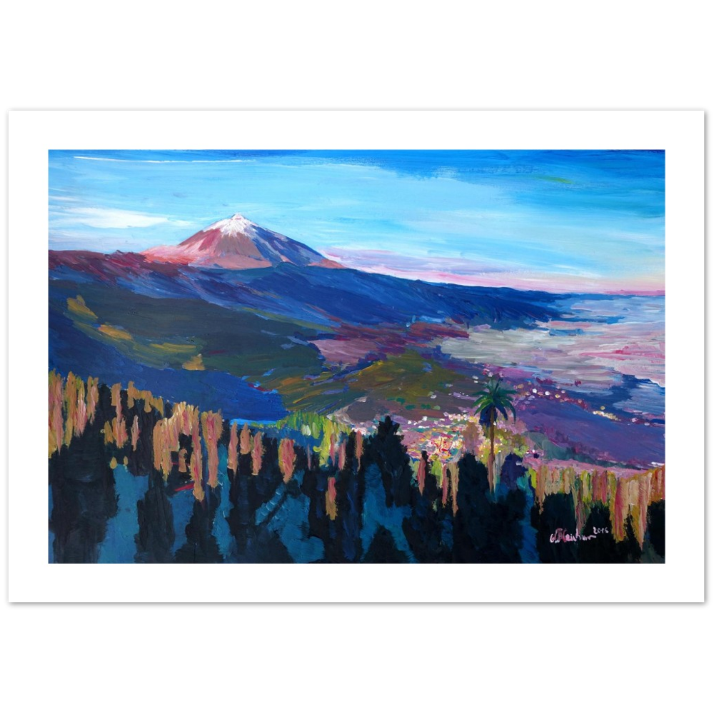 Teide Tenerife Spain Canary Islands Astonishing View Orotava Valley