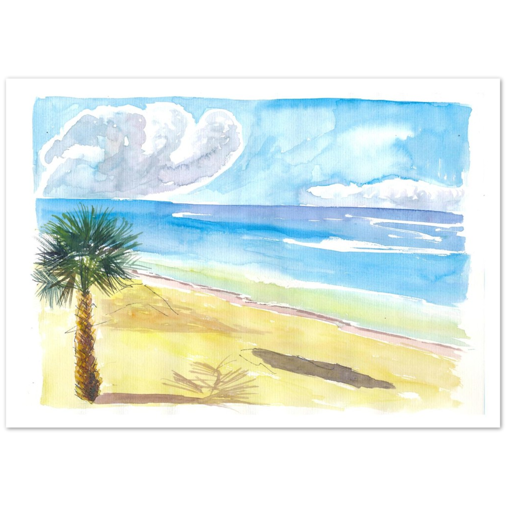 Eleuthera Bahamas Dream Beach Scene with Clouds