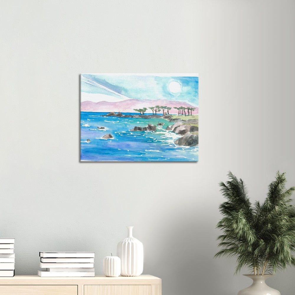 California Pacific Coastal Scene near Monterey - Limited Edition Fine Art Print - Original Painting available