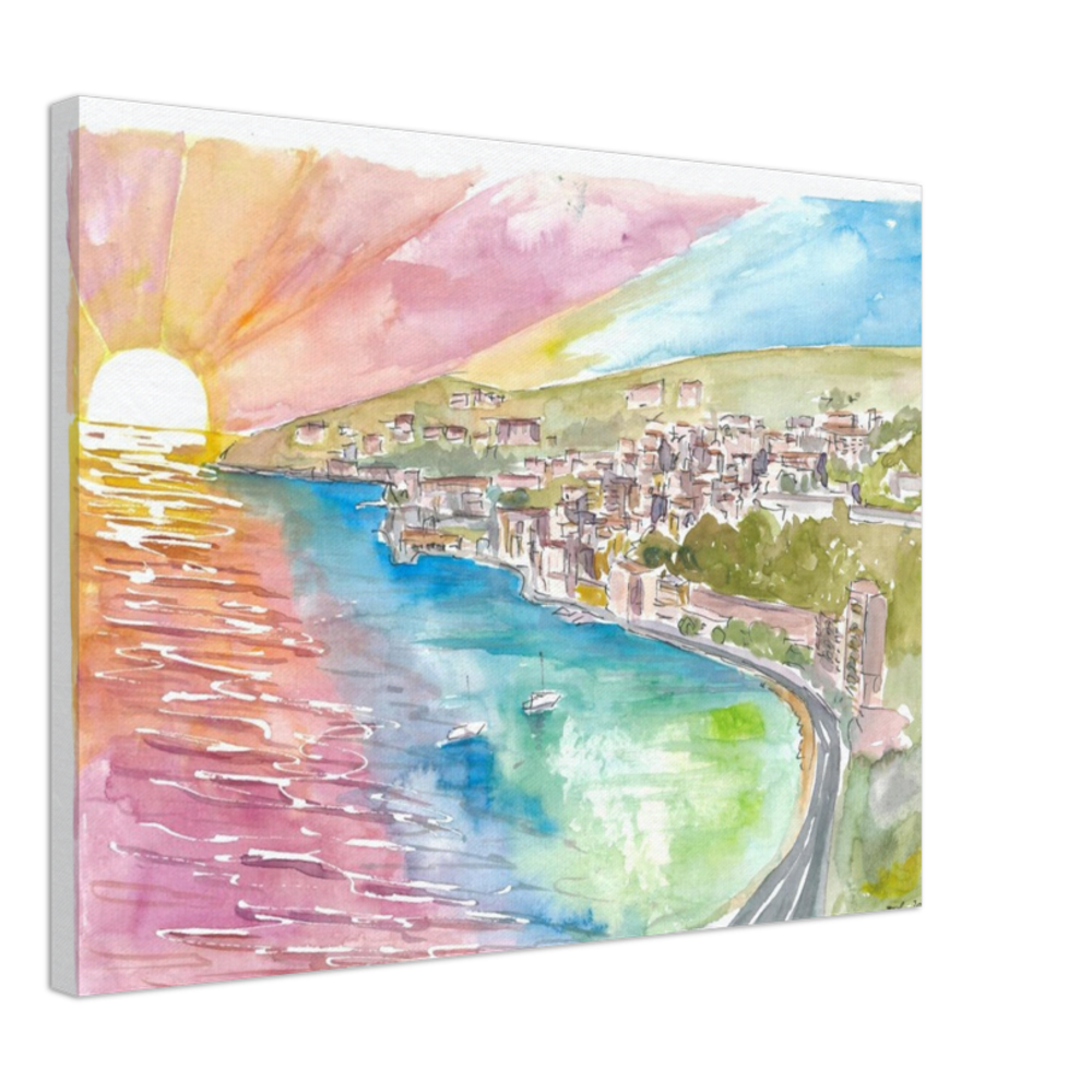 Sunset Dreams with Amazing Villefranche-sur-Mer on Côte d’Azur