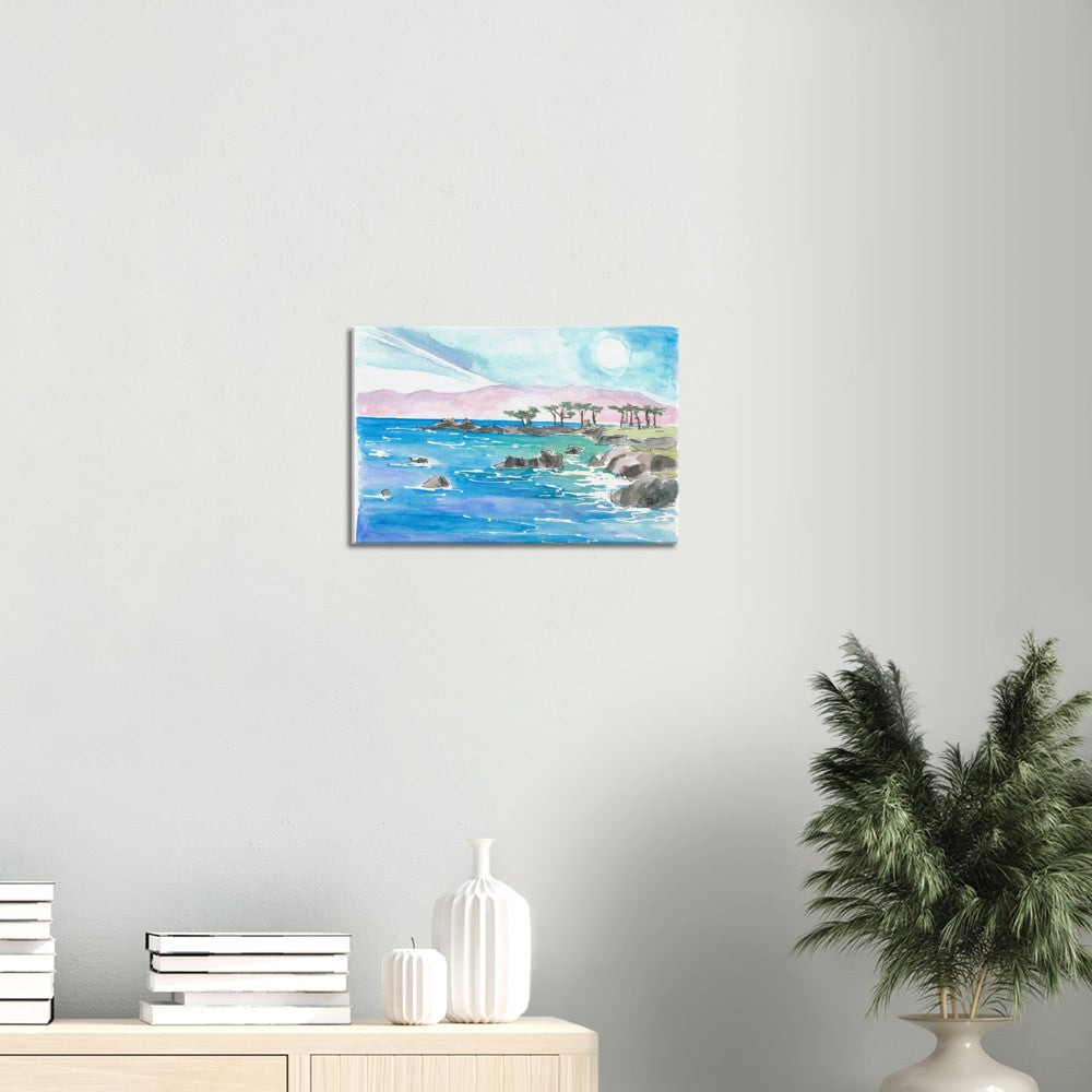 California Pacific Coastal Scene near Monterey - Limited Edition Fine Art Print - Original Painting available