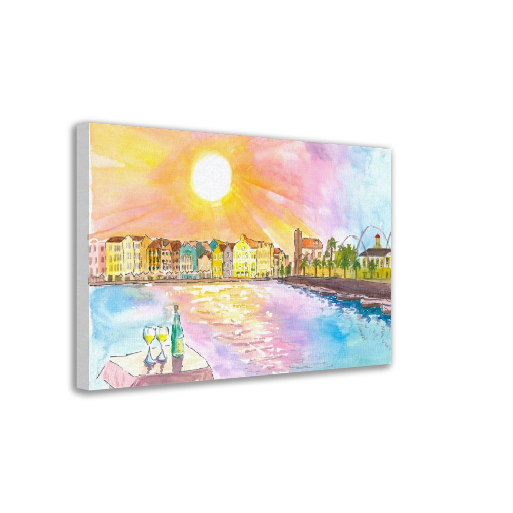Unforgettable Willemstad Curacao Caribbean Sunset Dinner with Queen Emma Bridge and Punda