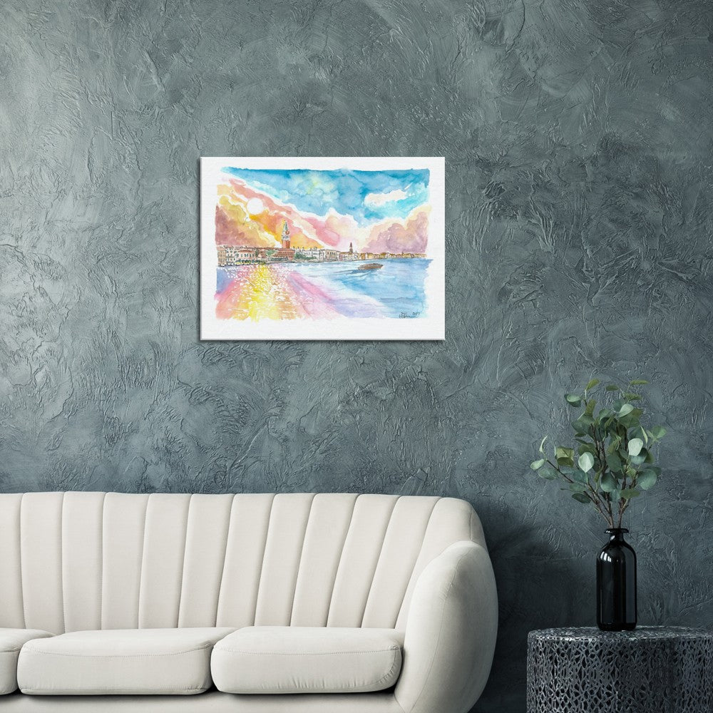 Serene Venice View San Marco and San Francesco della Vigna - Limited Edition Fine Art Print - Original Painting available