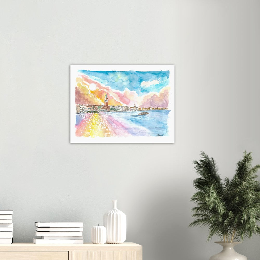 Serene Venice View San Marco and San Francesco della Vigna - Limited Edition Fine Art Print - Original Painting available