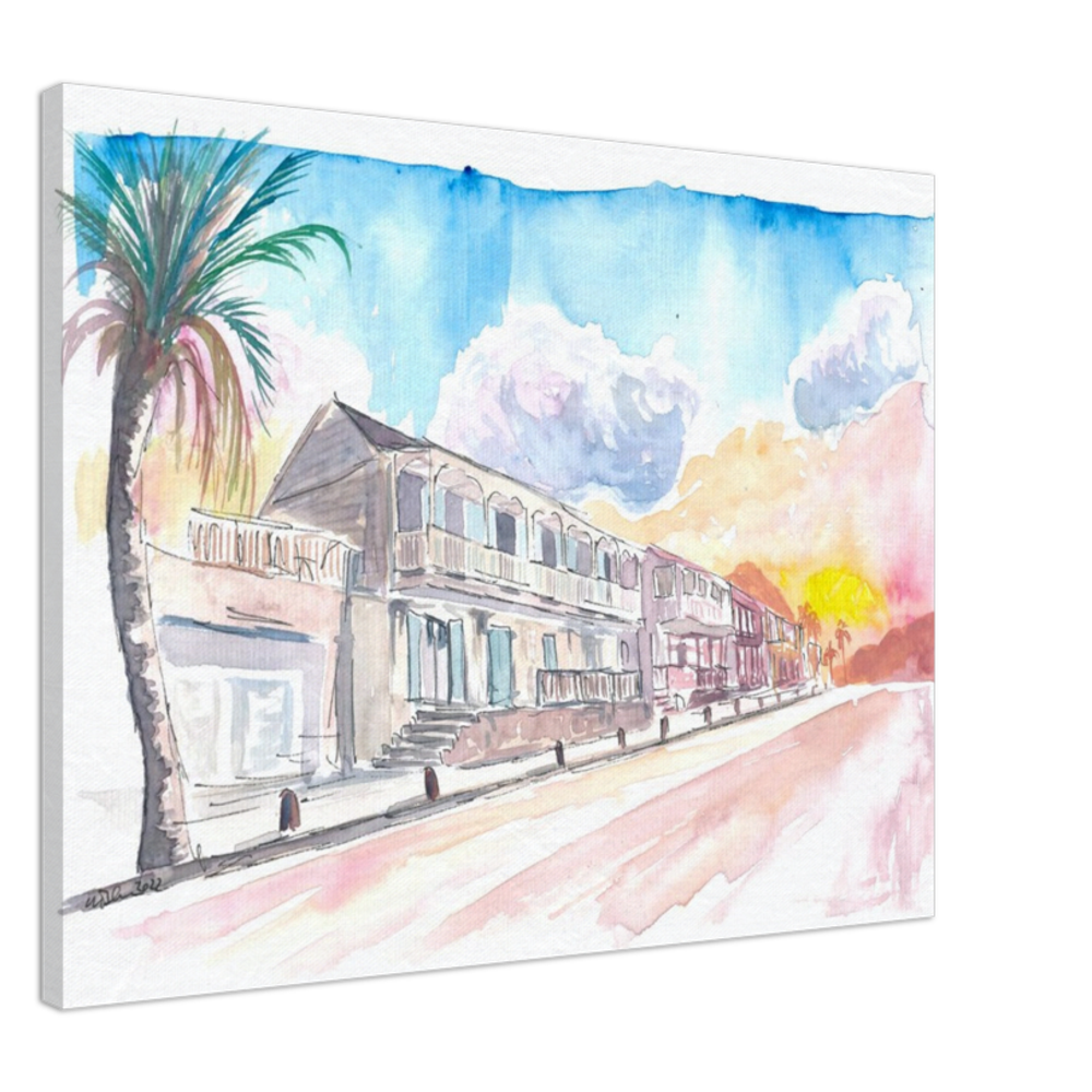French Caribbean Vibes in Marigot Saint Martin - Limited Edition Fine Art Print -