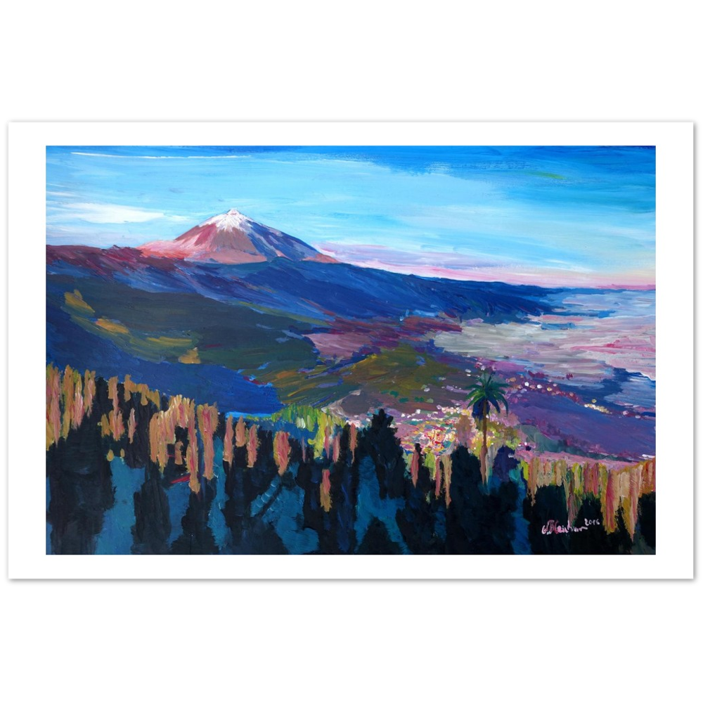 Teide Tenerife Spain Canary Islands Astonishing View Orotava Valley