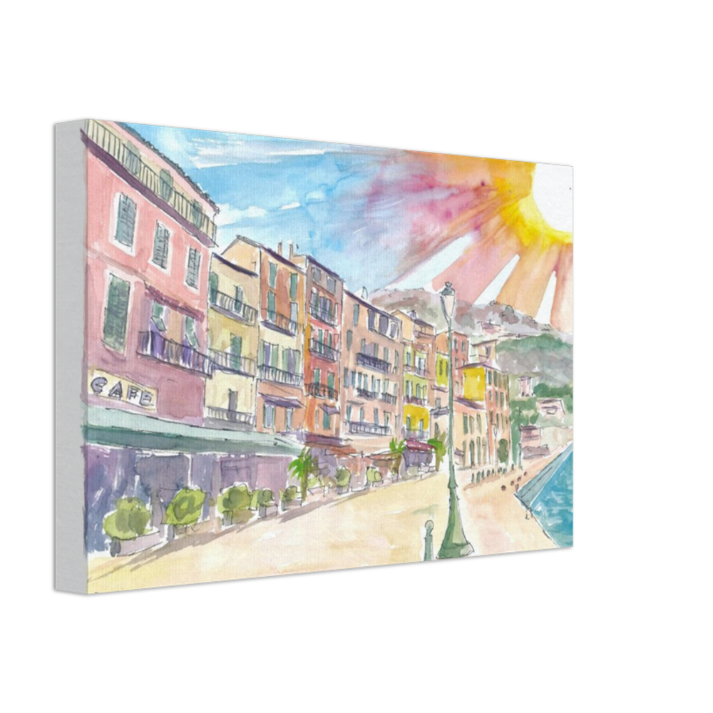 Villefranche-sur-mer Picturesque Port Scene in Alpes Maritime
