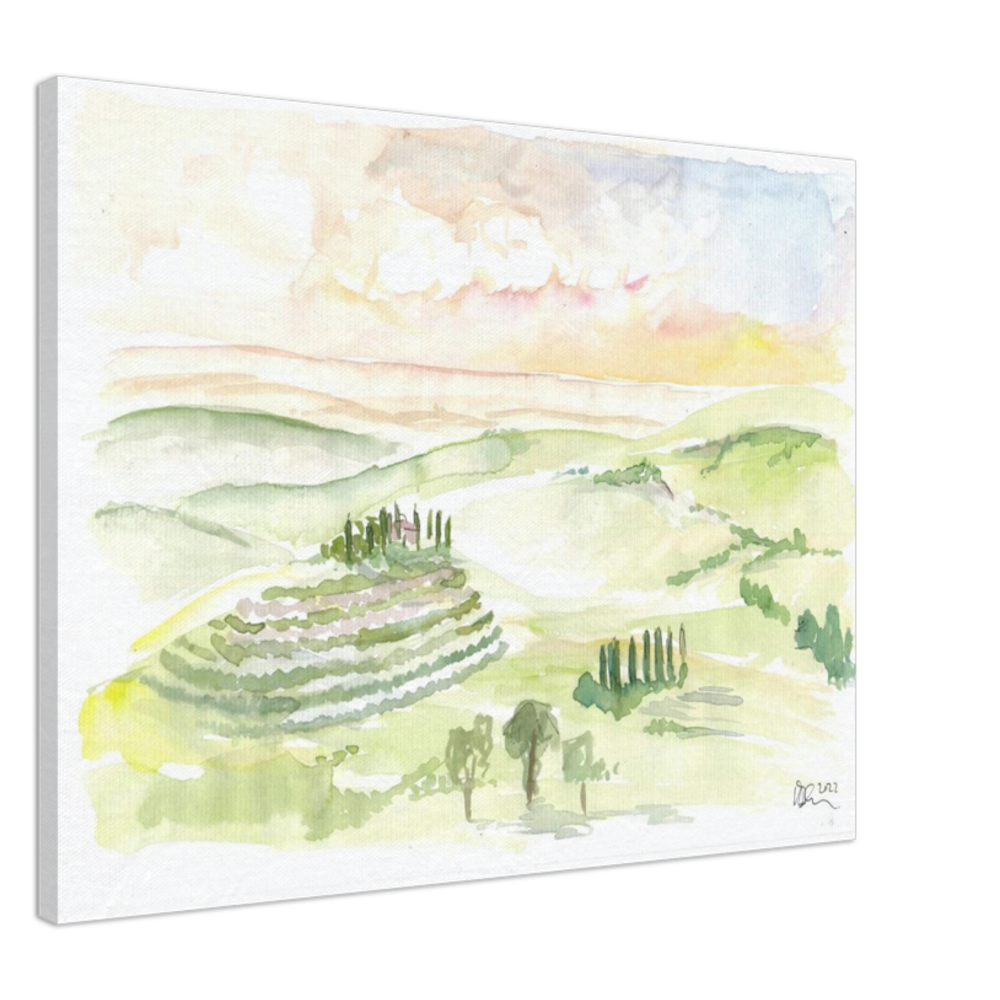 Italian Landscape in Tuscany near d'Orcia