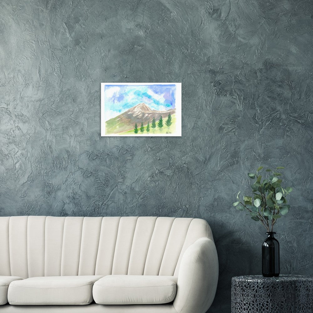 Croagh Patrick Holy Mountain in County Mayo Ireland - Limited Edition Fine Art Print - Original Painting available