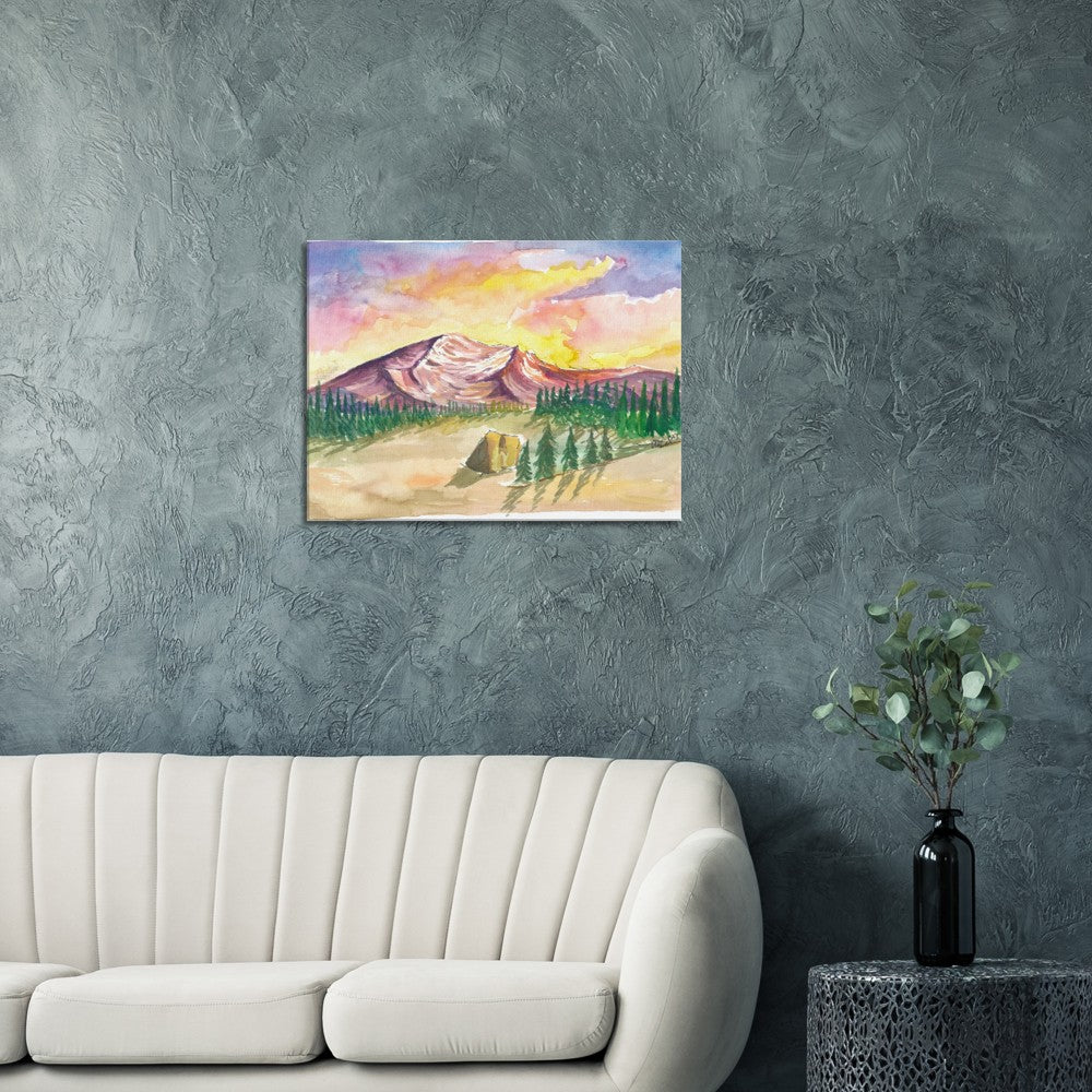 Mystic Mount Shasta in Cascades Ridge California - Limited Edition Fine Art Print - Original Painting available