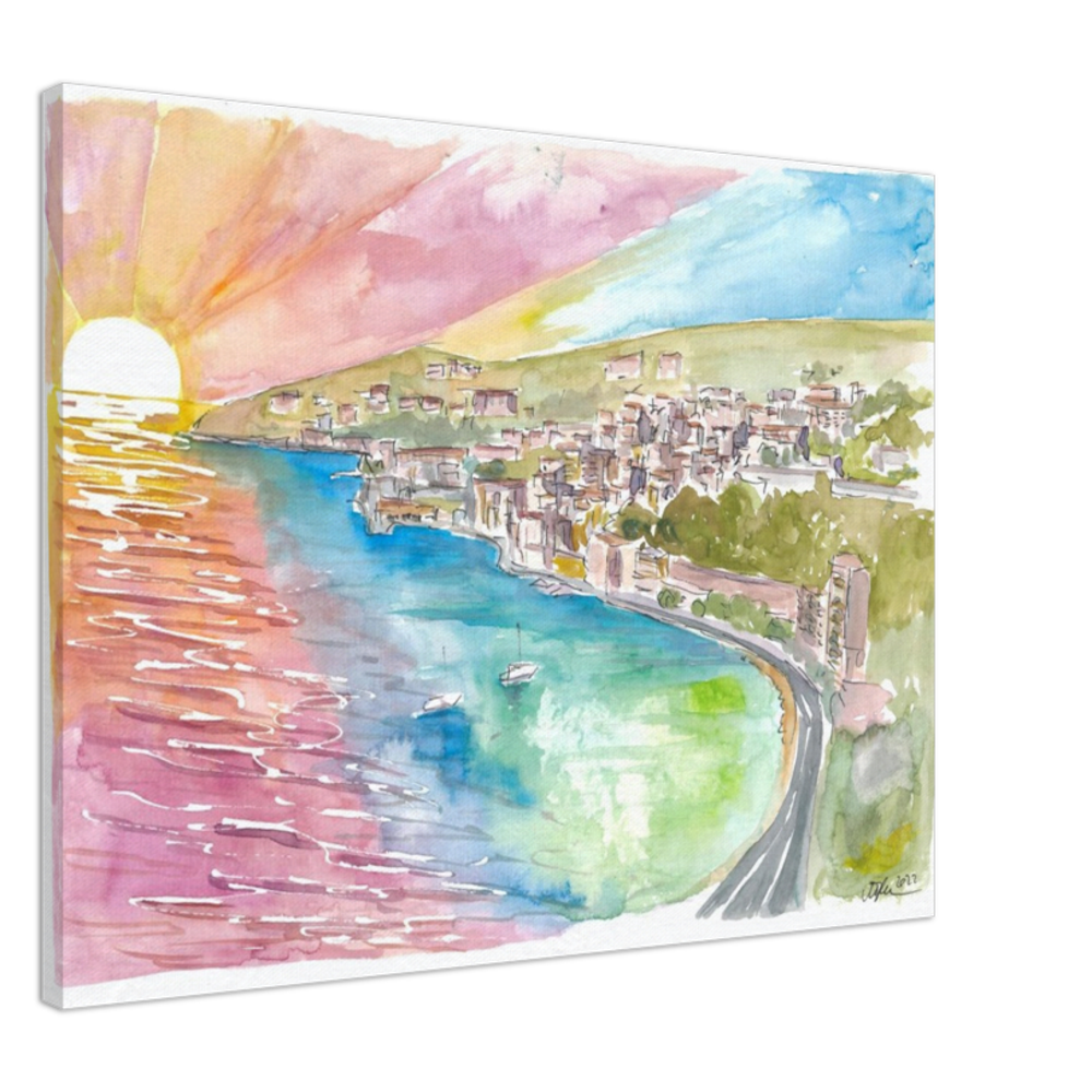 Sunset Dreams with Amazing Villefranche-sur-Mer on Côte d’Azur