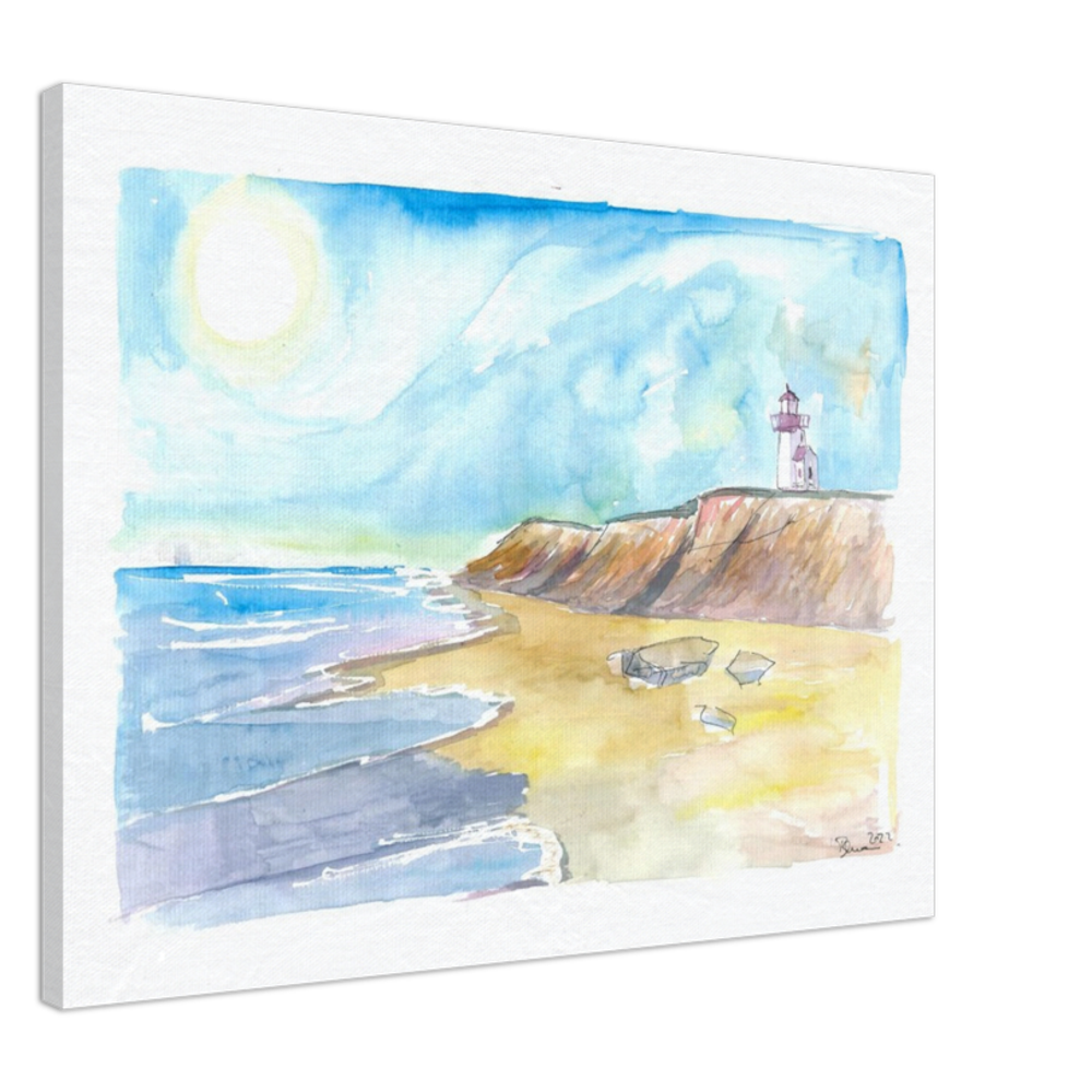 Waves and Wind on Beach of Martha’s Vineyard Massachusetts