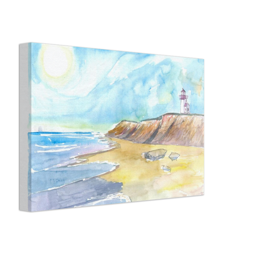 Waves and Wind on Beach of Martha’s Vineyard Massachusetts