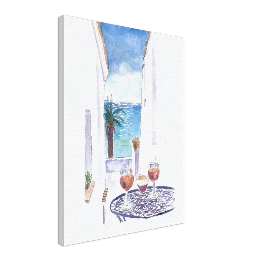 Historic City Views in Cadiz Andalusia Spain - Limited Edition Fine Art Print - Original Painting available