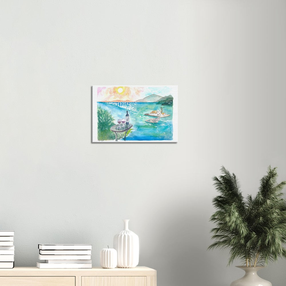Corfu Greece Mouse Island Pontikonisi with Ionian Sea View - Limited Edition Fine Art Print -