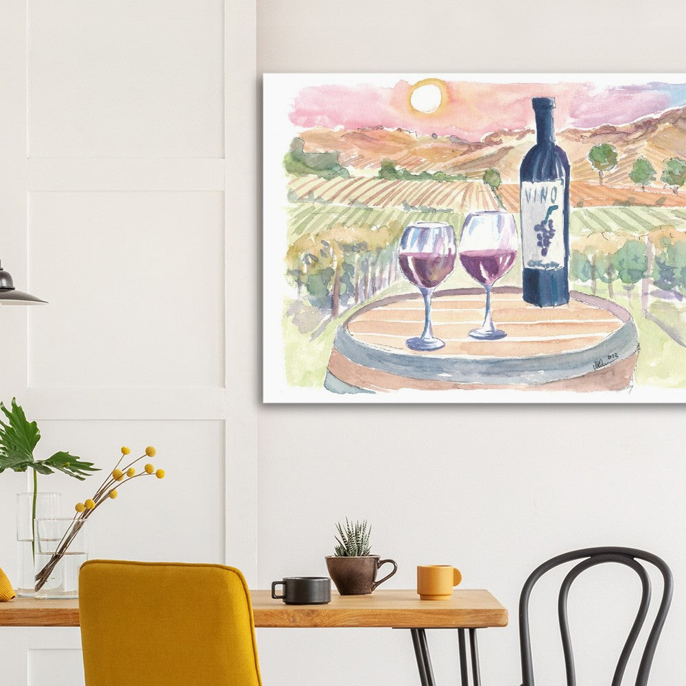 Napa Valley Experience with View, Sunset and a Romantic Table - Limited Edition Fine Art Print