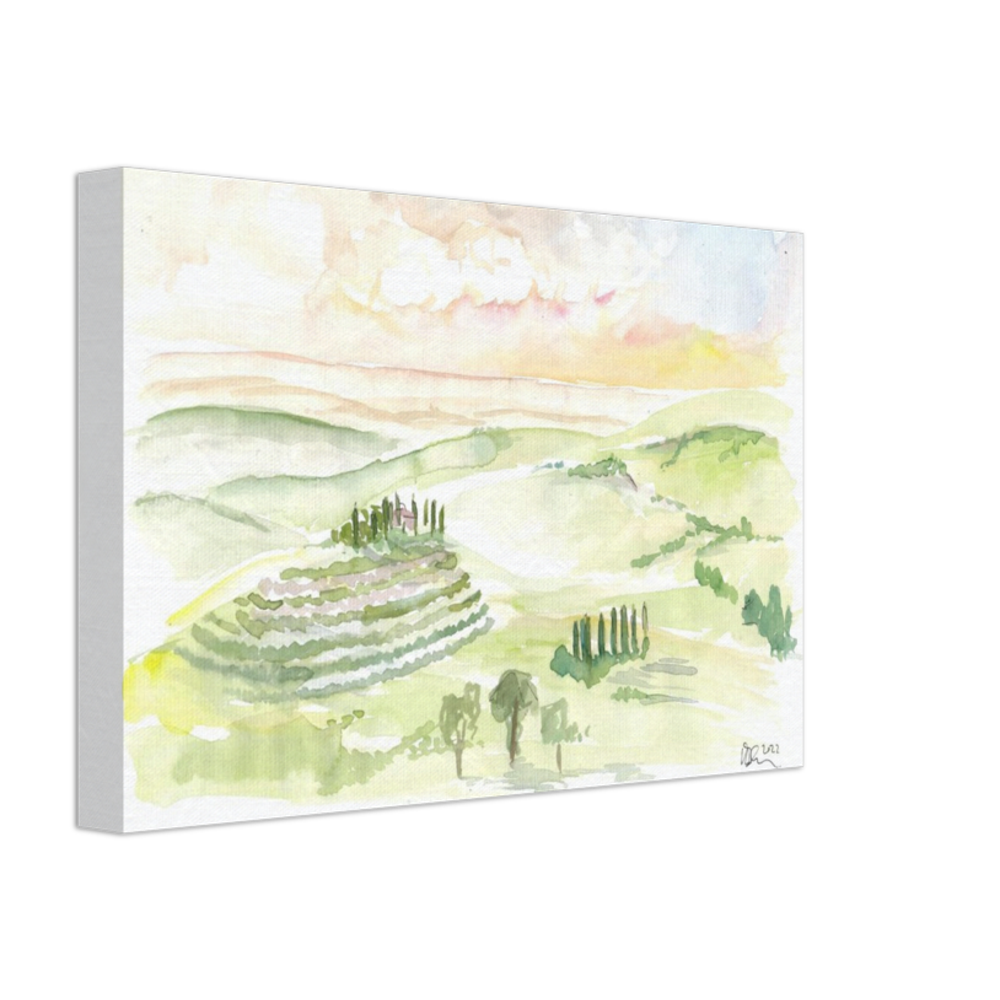 Italian Landscape in Tuscany near d'Orcia
