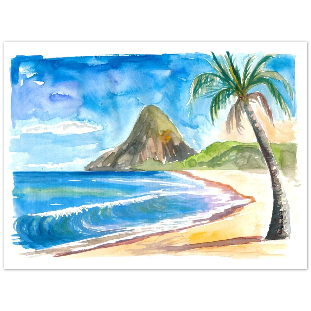 Saint Lucia Antilles Dreams With Petit Piton and Beach