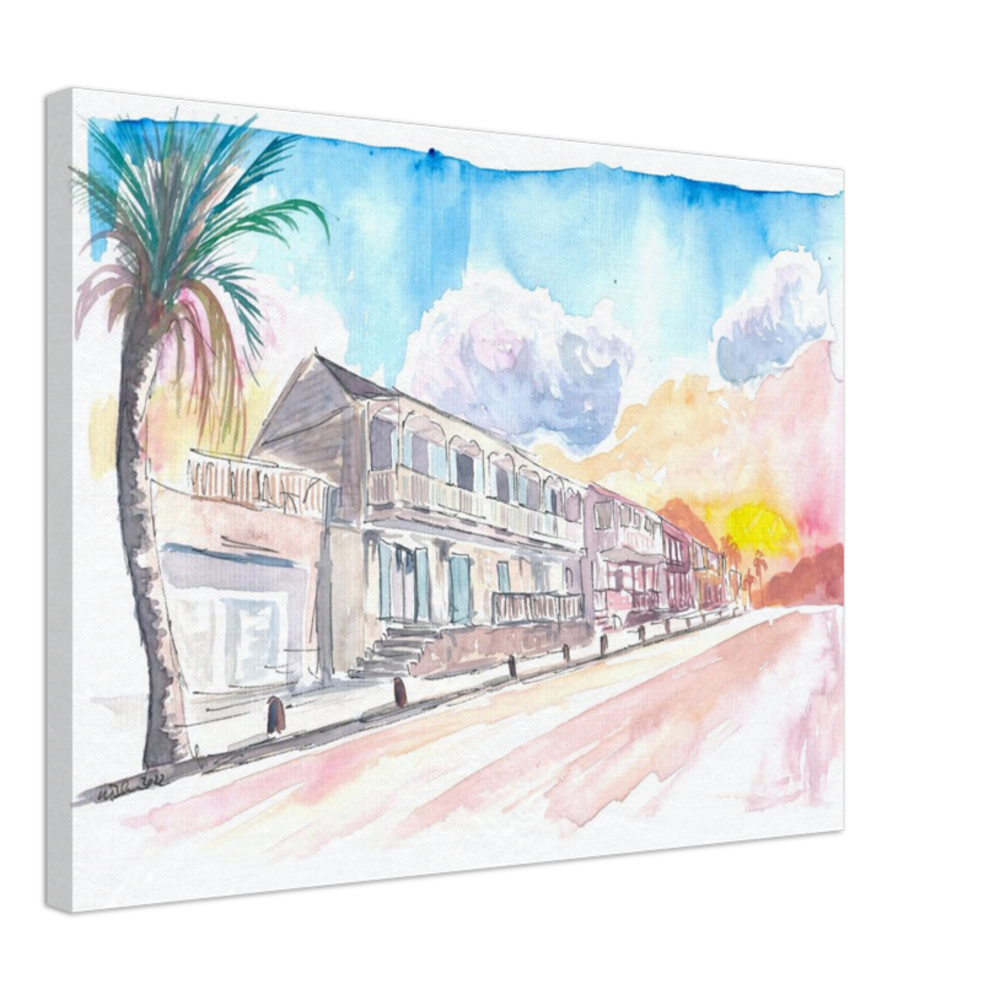 French Caribbean Vibes in Marigot Saint Martin - Limited Edition Fine Art Print -