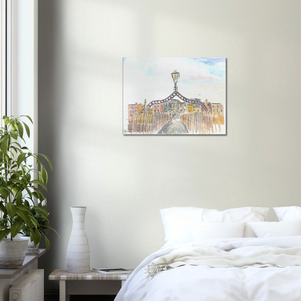 Ha’penny Bridge Impressions in Dublin Droichead na Life - Limited Edition Fine Art Print - Original Painting available