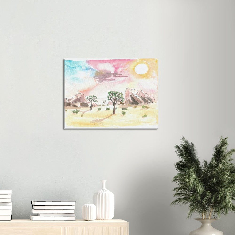 Sunset in Joshua Tree National Park - Limited Edition Fine Art Print - Original Painting available