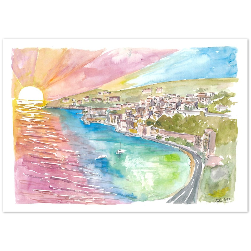 Sunset Dreams with Amazing Villefranche-sur-Mer on Côte d’Azur