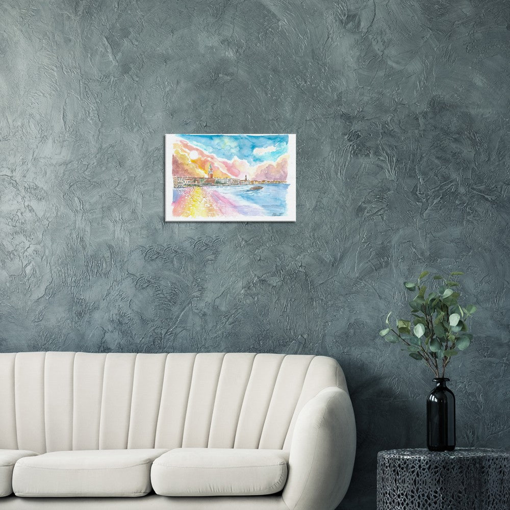 Serene Venice View San Marco and San Francesco della Vigna - Limited Edition Fine Art Print - Original Painting available