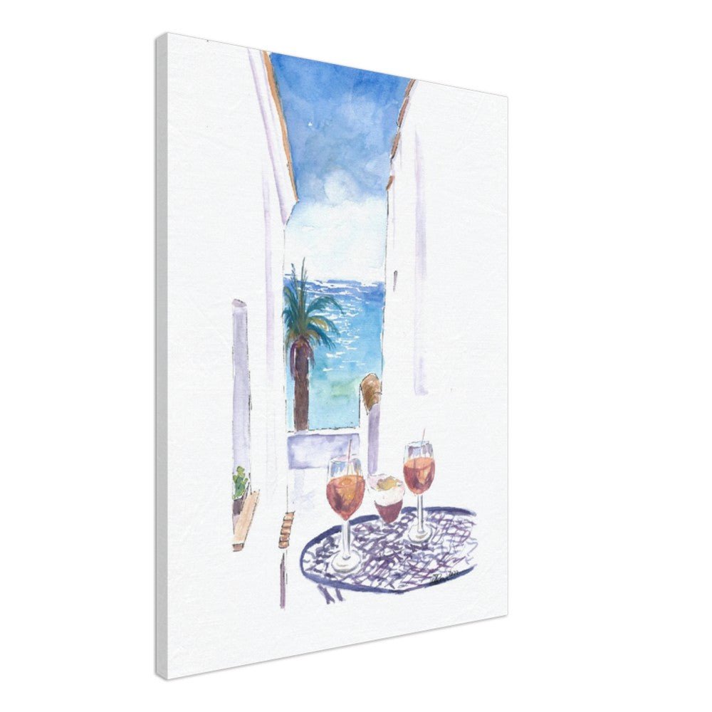 Historic City Views in Cadiz Andalusia Spain - Limited Edition Fine Art Print - Original Painting available