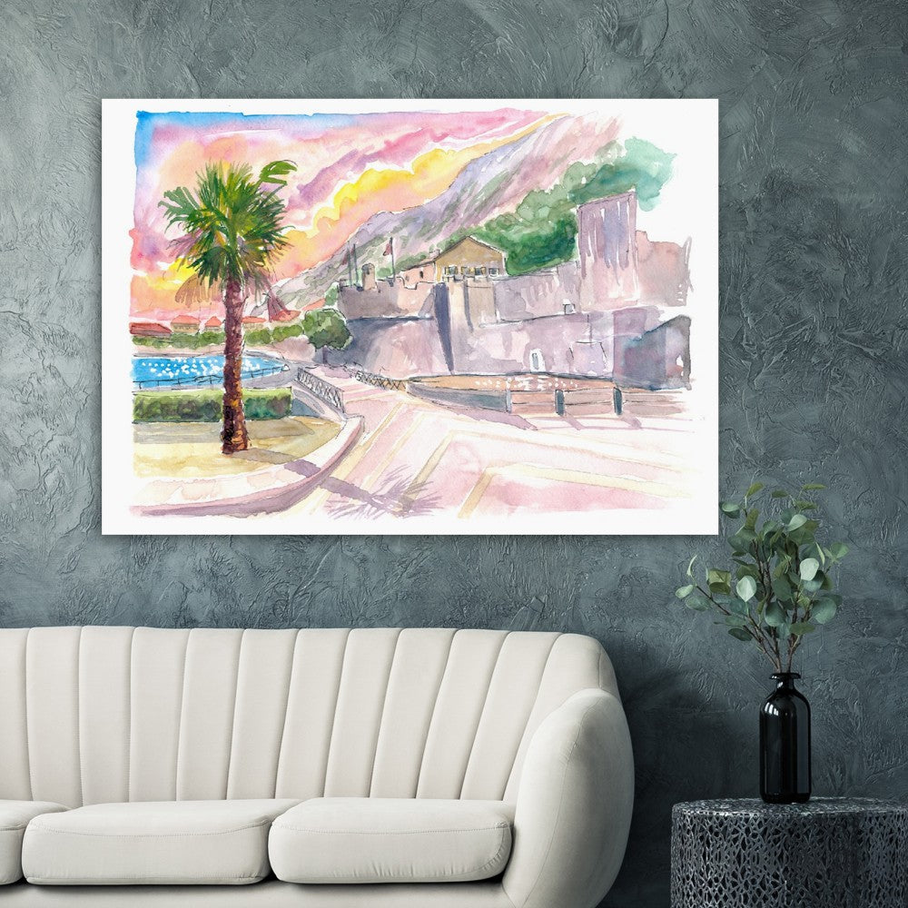 Kotor Montenegro City Walls and Seaview - Limited Edition Fine Art Print -