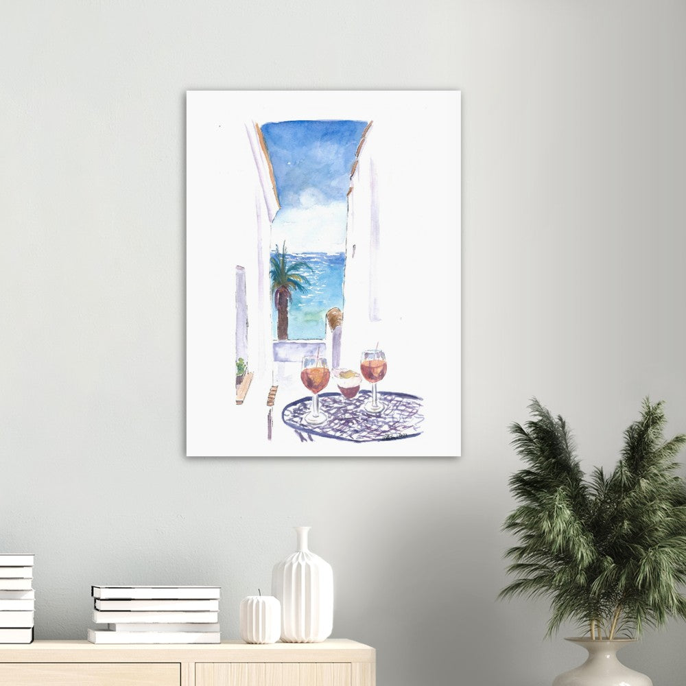 Historic City Views in Cadiz Andalusia Spain - Limited Edition Fine Art Print - Original Painting available