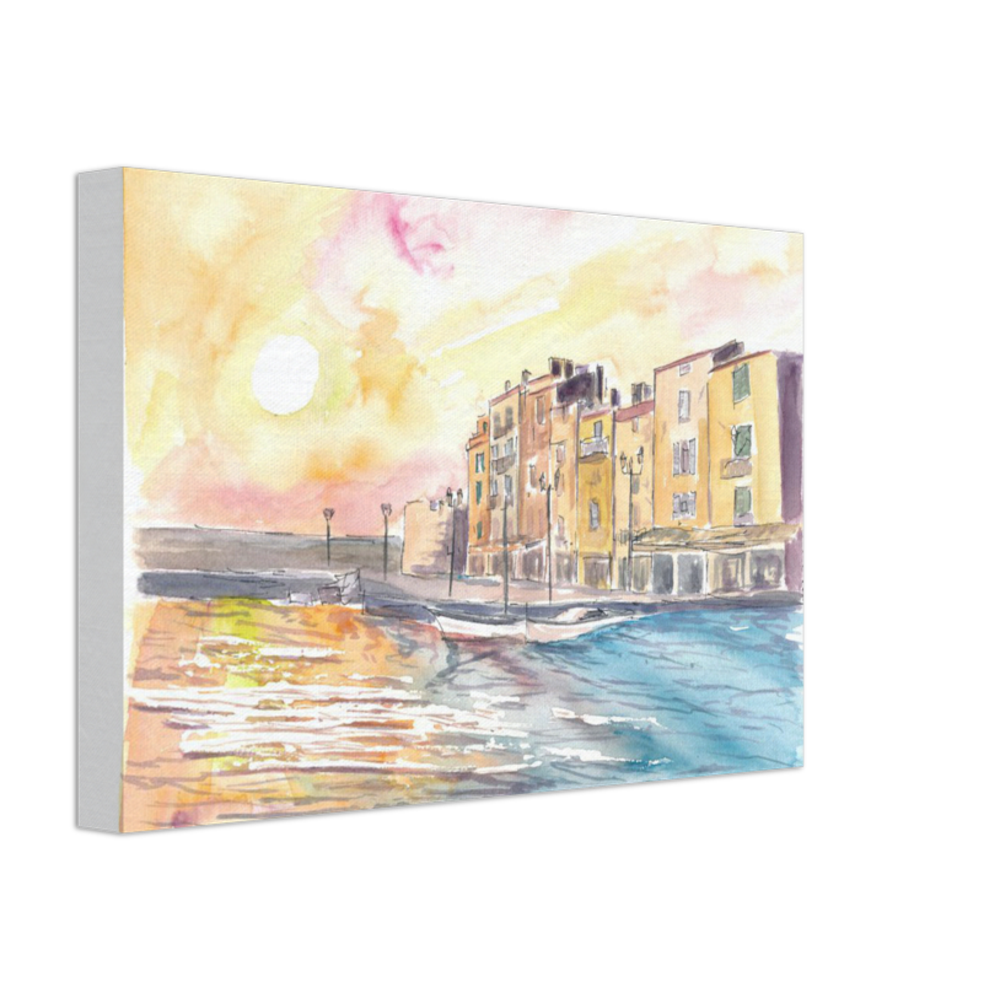Saint Tropez Waterfront at the Port in French Riviera